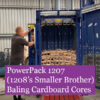 Baling-Cardboard-Cores-PP1207-PP1208 Baling cardboard cores with the PowerPack 1207 baler