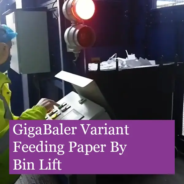 Gigabaler-variant-fed-by-1100-litre-bin Watch as the Gigabaler is fed by a 1100 litre bin of paper