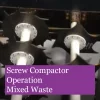 How-does-a-screw-compactor-work See a screw compactor in action processing mixed waste