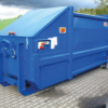 Blue Model N Roro compactor outside.