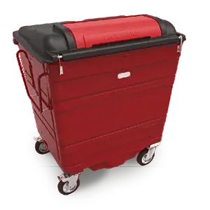 Red Reverse Lid Wheelie Bin