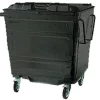 Black Steel Lid Wheelie Bins