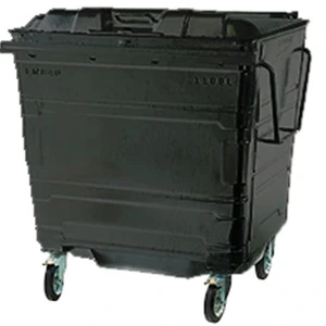Black Steel Lid Wheelie Bins