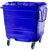 Blue Steel Lid Wheelie Bins