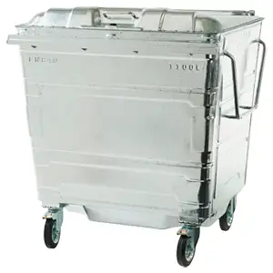 Steel Lid Wheelie Bin